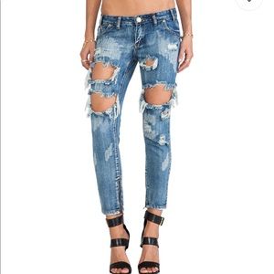 One Teaspoon- Trashed Free Birds in Cobain